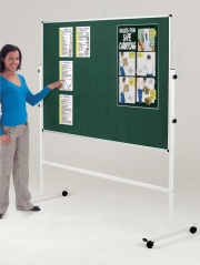 Double Sided Mobile Noticeboard